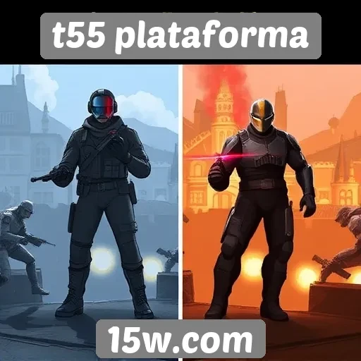 Comparação entre jogos populares na t55 plataforma